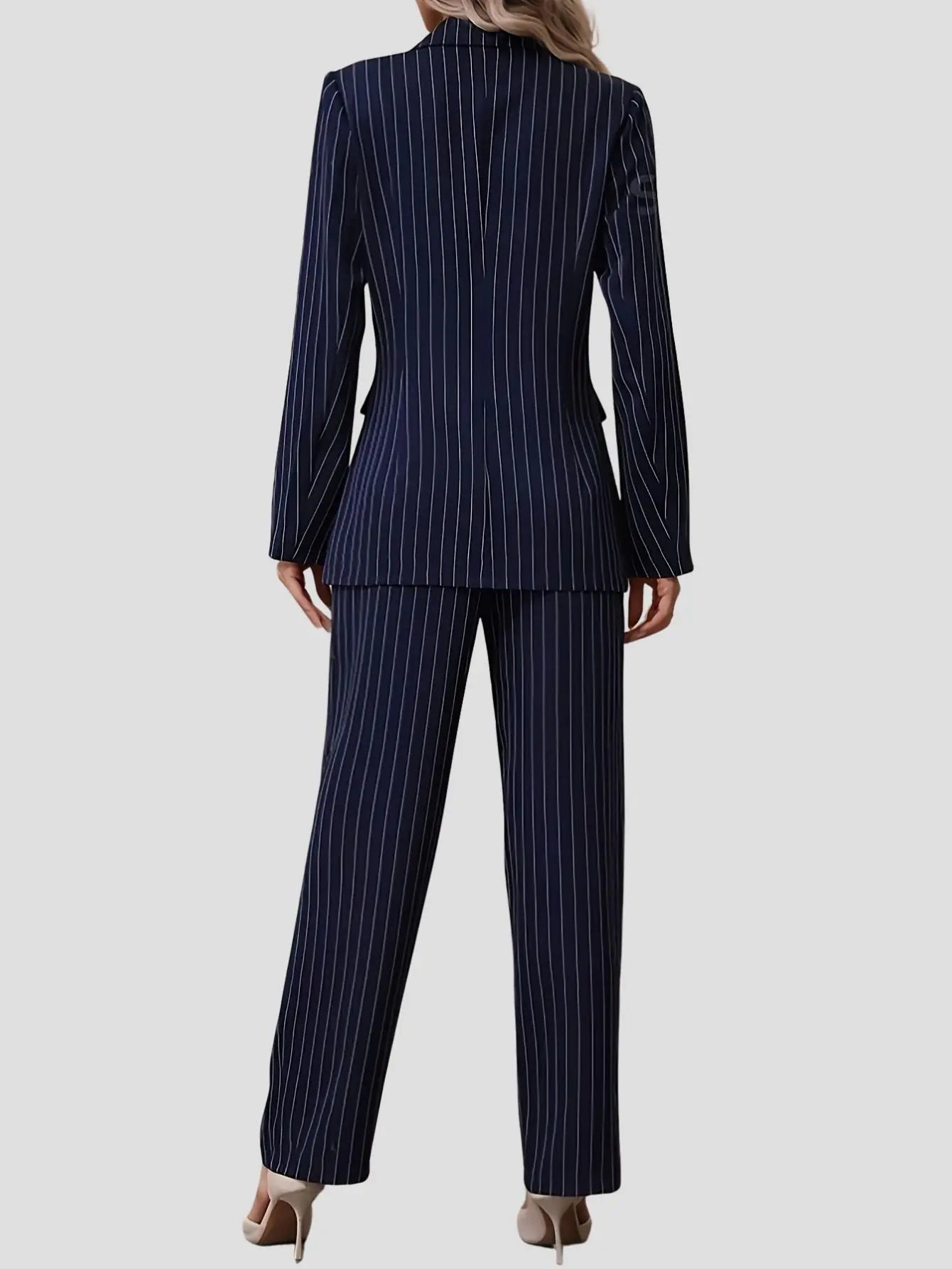 Women’s Striped Jacket and Pants Set Freya Fashion