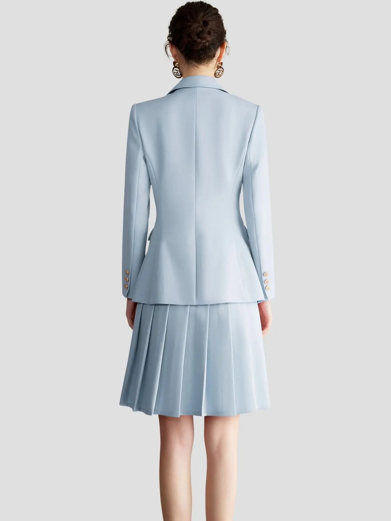 Women’s Suit Set with Pleated Dress Freya Fashion