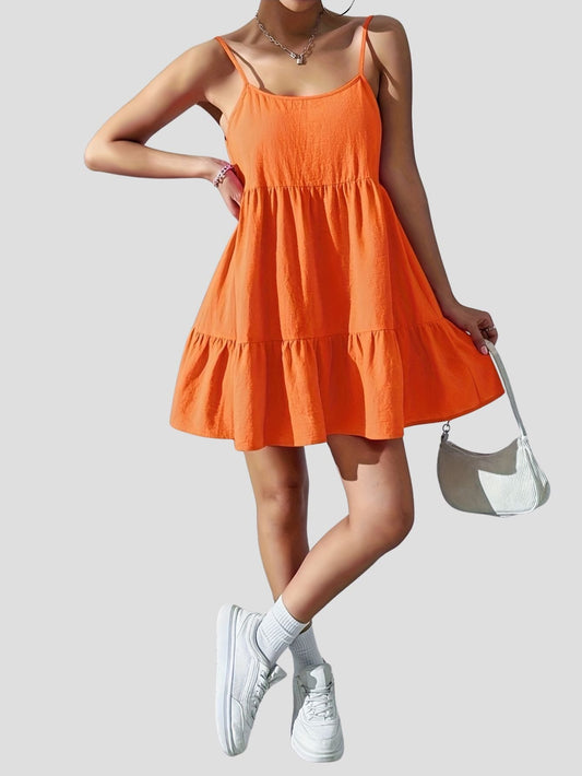 Women’s Strapless Ruffled Summer Mini Dress Freya Fashion
